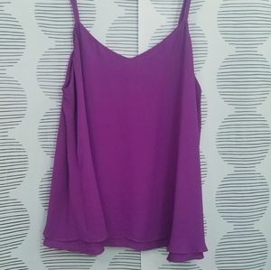 TORRID SOPHIE - PURPLE CHIFFON SWING CAMI